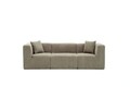 Canapea 3 locuri, Atelier del Sofa, 825BLC4317, Tesatura Chenille, Gri