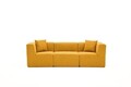 Canapea 3 locuri, Atelier del Sofa, 825BLC4319, Tesatura Chenille, Portocaliu