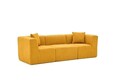 Canapea 3 locuri, Atelier del Sofa, 825BLC4319, Tesatura Chenille, Portocaliu