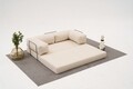 Coltar, Atelier del Sofa, 825BLC5239, Tesatura Chenille, Crem