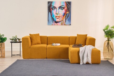 Coltar, Atelier del Sofa, 825BLC5266, Tesatura Chenille, Portocaliu