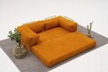 Coltar, Atelier del Sofa, 825BLC5234, Tesatura Chenille, Portocaliu