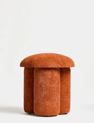 Taburet, Atelier del Sofa, 370CTF1104, Lemn de fag, Portocaliu