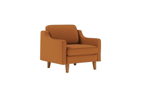 Fotoliu, Atelier del Sofa, 918CMF1105, Otel, Caramel / Nucă