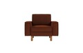 Fotoliu, Atelier del Sofa, 918CMF1186, Otel, Roșu de țiglă / Nuc