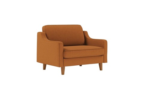 Fotoliu, Atelier del Sofa, 918CMF1121, Otel, Caramel / Nucă