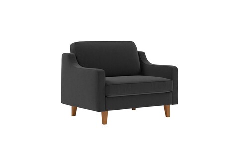 Fotoliu, Atelier del Sofa, 918CMF1127, Otel, Gri noapte / Nuc