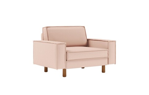 Fotoliu, Atelier del Sofa, 918CMF1197, Otel, Somon / Nucă