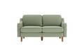 Canapea 2 locuri, Atelier del Sofa, 918CMF1139, Otel, Verde marin / Nuc