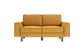 Canapea 2 locuri, Atelier del Sofa, 918CMF1217, Otel, Caramel / Nucă