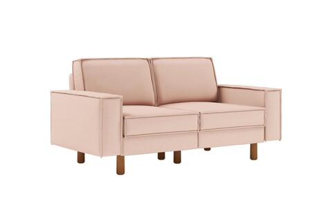Canapea 2 locuri, Atelier del Sofa, 918CMF1213, Otel, Somon / Nucă