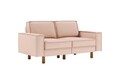 Canapea 2 locuri, Atelier del Sofa, 918CMF1213, Otel, Somon / Nucă