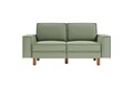 Canapea 2 locuri, Atelier del Sofa, 918CMF1219, Otel, Verde marin / Nuc