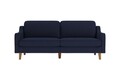 Canapea 3 locuri, Atelier del Sofa, 918CMF1164, Otel, Albastru noapte / Nuc