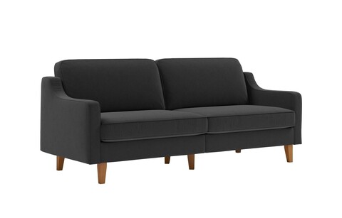 Canapea 3 locuri, Atelier del Sofa, 918CMF1159, Otel, Gri noapte / Nuc