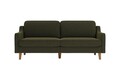 Canapea 3 locuri, Atelier del Sofa, 918CMF1156, Otel, Verde ulei / Nuc