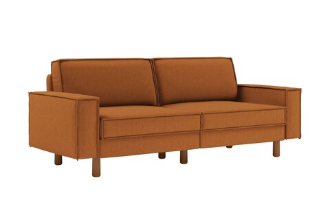 Canapea 3 locuri, Atelier del Sofa, 918CMF1233, Otel, Caramel / Nucă