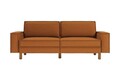 Canapea 3 locuri, Atelier del Sofa, 918CMF1233, Otel, Caramel / Nucă