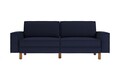 Canapea 3 locuri, Atelier del Sofa, 918CMF1244, Otel, Albastru noapte / Nuc