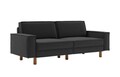 Canapea 3 locuri, Atelier del Sofa, 918CMF1239, Otel, Gri noapte / Nuc