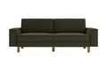 Canapea 3 locuri, Atelier del Sofa, 918CMF1236, Otel, Verde ulei / Nuc
