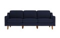 Canapea 3 locuri, Atelier del Sofa, 918CMF1180, Otel, Albastru noapte / Nuc