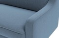 Canapea 3 locuri, Atelier del Sofa, 918CMF1174, Otel, Albastru oceanic / Nuc