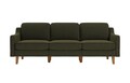 Canapea 3 locuri, Atelier del Sofa, 918CMF1172, Otel, Verde ulei / Nuc