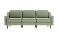Canapea 3 locuri, Atelier del Sofa, 918CMF1171, Otel, Verde marin / Nuc