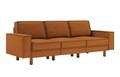 Canapea 3 locuri, Atelier del Sofa, 918CMF1249, Otel, Caramel / Nucă
