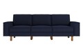 Canapea 3 locuri, Atelier del Sofa, 918CMF1260, Otel, Albastru noapte / Nuc
