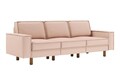 Canapea 3 locuri, Atelier del Sofa, 918CMF1245, Otel, Somon / Nucă