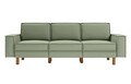 Canapea 3 locuri, Atelier del Sofa, 918CMF1251, Otel, Verde marin / Nuc