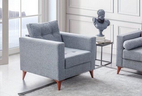 Fotoliu, Atelier del Sofa, 752EST1708, Lemn de carpen;PAL, Gri