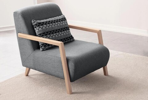 Fotoliu, Atelier del Sofa, 752EST1713, Lemn de carpen;PAL, Antracit