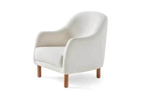 Fotoliu, Atelier del Sofa, 752EST1701, Lemn de carpen;PAL, Alb