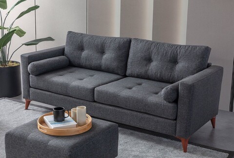 Canapea 3 locuri, Atelier del Sofa, 752EST1105, Lemn de carpen;PAL, Antracit