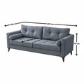 Canapea 3 locuri, Atelier del Sofa, 752EST1106, Lemn de carpen;PAL, Gri