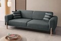 Canapea extensibila 3 locuri, Atelier del Sofa, 752EST1126, Lemn de carpen;PAL, Antracit