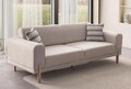 Canapea extensibila 3 locuri, Atelier del Sofa, 752EST1128, Lemn de carpen;PAL, Crem