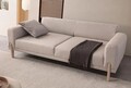 Canapea extensibila 3 locuri, Atelier del Sofa, 752EST1128, Lemn de carpen;PAL, Crem