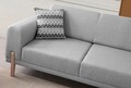 Canapea extensibila 3 locuri, Atelier del Sofa, 752EST1127, Lemn de carpen;PAL, Gri