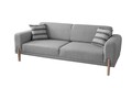 Canapea extensibila 3 locuri, Atelier del Sofa, 752EST1127, Lemn de carpen;PAL, Gri