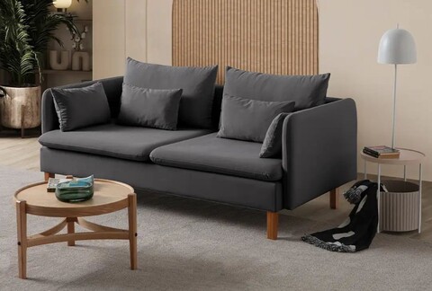 Canapea 3 locuri, Atelier del Sofa, 752EST1101, Lemn de carpen;PAL, Antracit