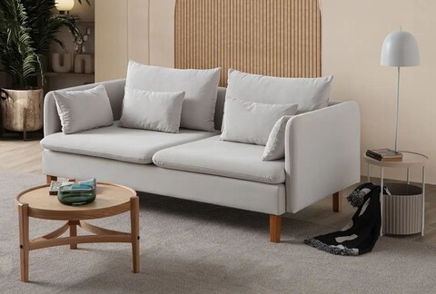 Canapea 3 locuri, Atelier del Sofa, 752EST1104, Lemn de carpen;PAL, Crem