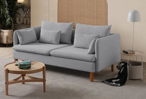 Canapea 3 locuri, Atelier del Sofa, 752EST1102, Lemn de carpen;PAL, Gri