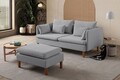 Canapea 3 locuri, Atelier del Sofa, 752EST1102, Lemn de carpen;PAL, Gri