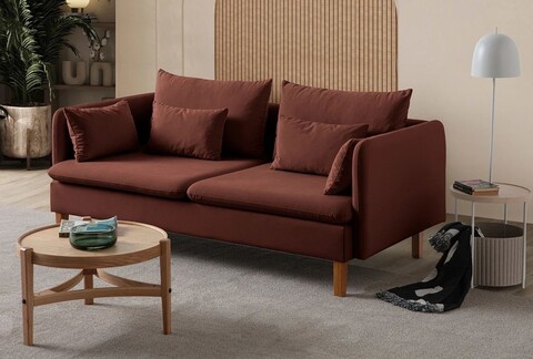 Canapea 3 locuri, Atelier del Sofa, 752EST1103, Lemn de carpen;PAL, Caramiziu