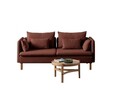Canapea 3 locuri, Atelier del Sofa, 752EST1103, Lemn de carpen;PAL, Caramiziu
