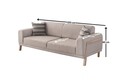 Canapea 3 locuri, Atelier del Sofa, 752EST1118, Lemn de carpen;PAL, Crem